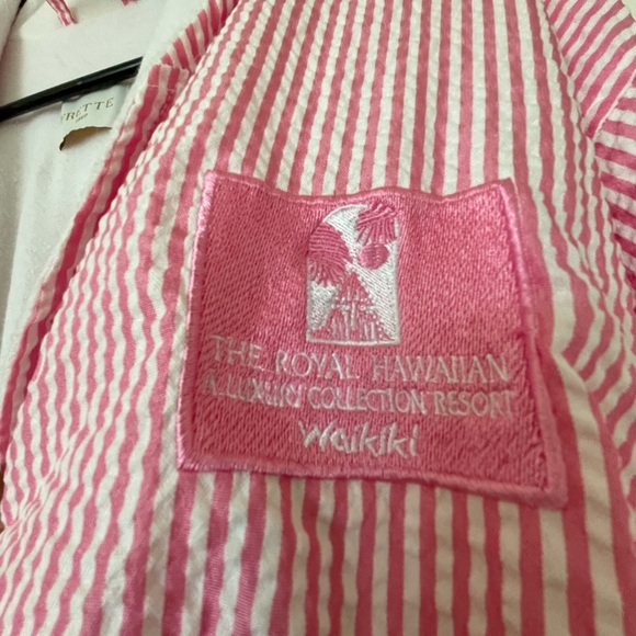 Frette Royal Hawaiian Waikiki luxury collection bathrobe dressing robe!Swim & ☀️ - Picture 8 of 13